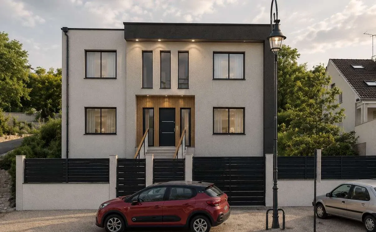 Maison contemporaine à Vaux-sur-Seine