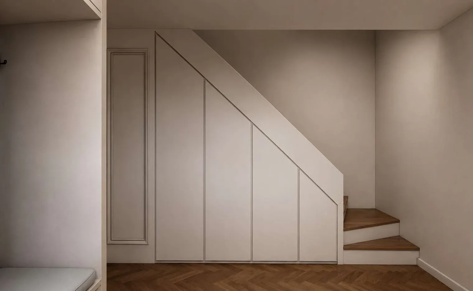 Hall d'entrée, vue 2 - aménagement intérieur à Magny-en-Vexin
