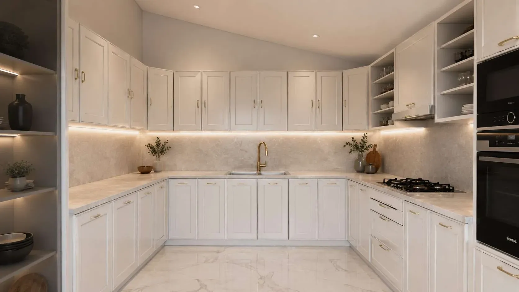 Cuisine et salle à manger, vue 2 - aménagement intérieur à Magny-en-Vexin